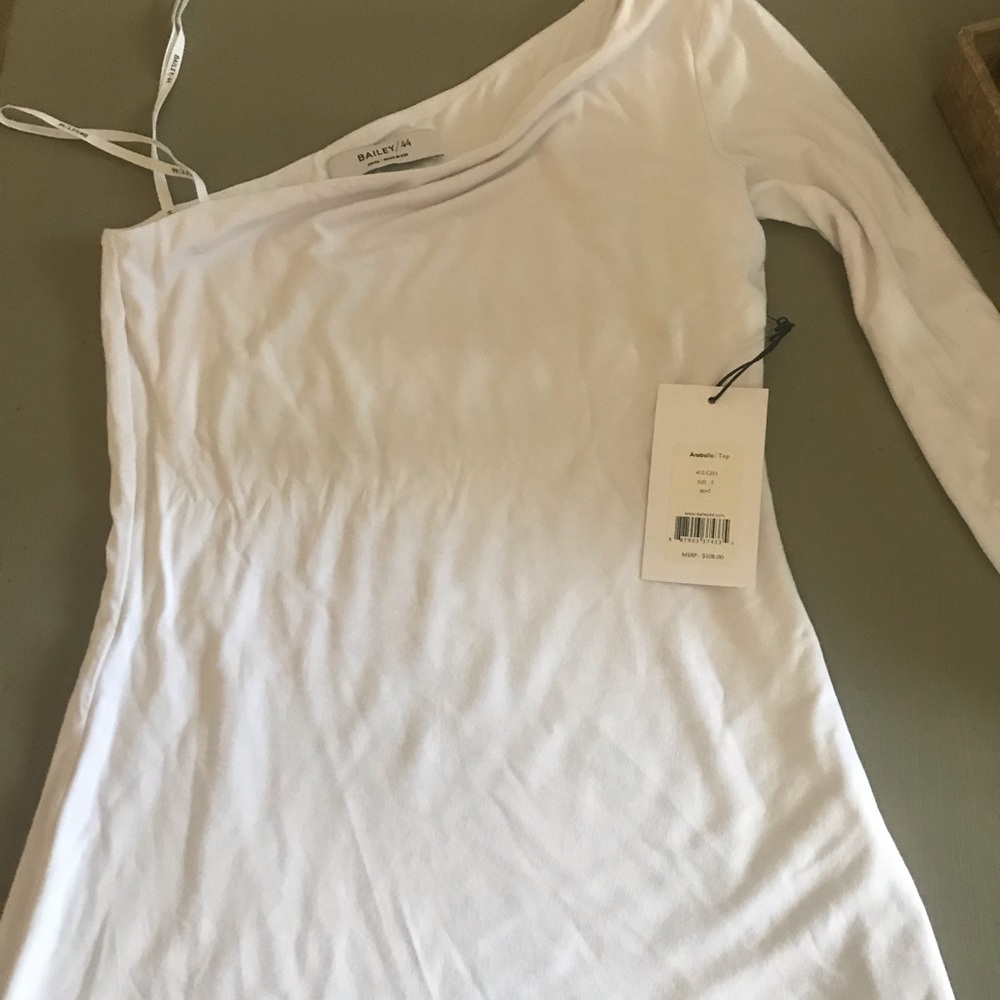 White one sleeved top
